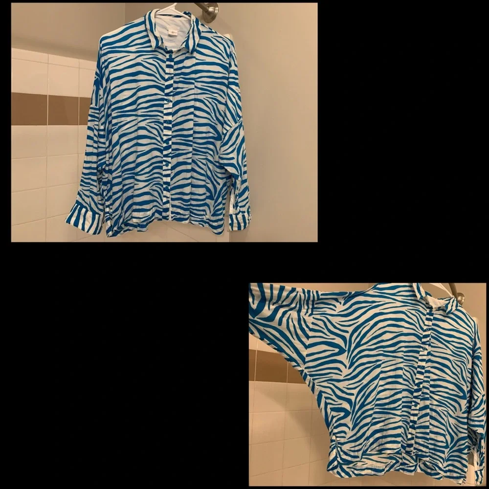 Urban Outfitters Batwing Long Sleeve Shirt, Size S-M - Picture 2 of 16
